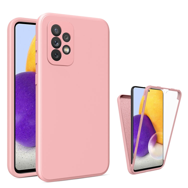 For Samsung Galaxy A72 5G / 4G Imitation Liquid Silicone 360 Full Body Phone Case