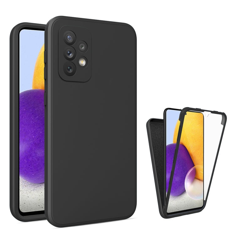 For Samsung Galaxy A72 5G / 4G Imitation Liquid Silicone 360 Full Body Phone Case
