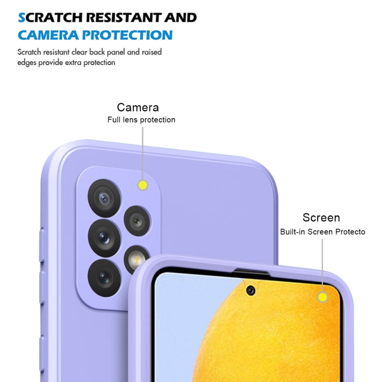 For Samsung Galaxy A72 5G / 4G Imitation Liquid Silicone 360 Full Body Phone Case