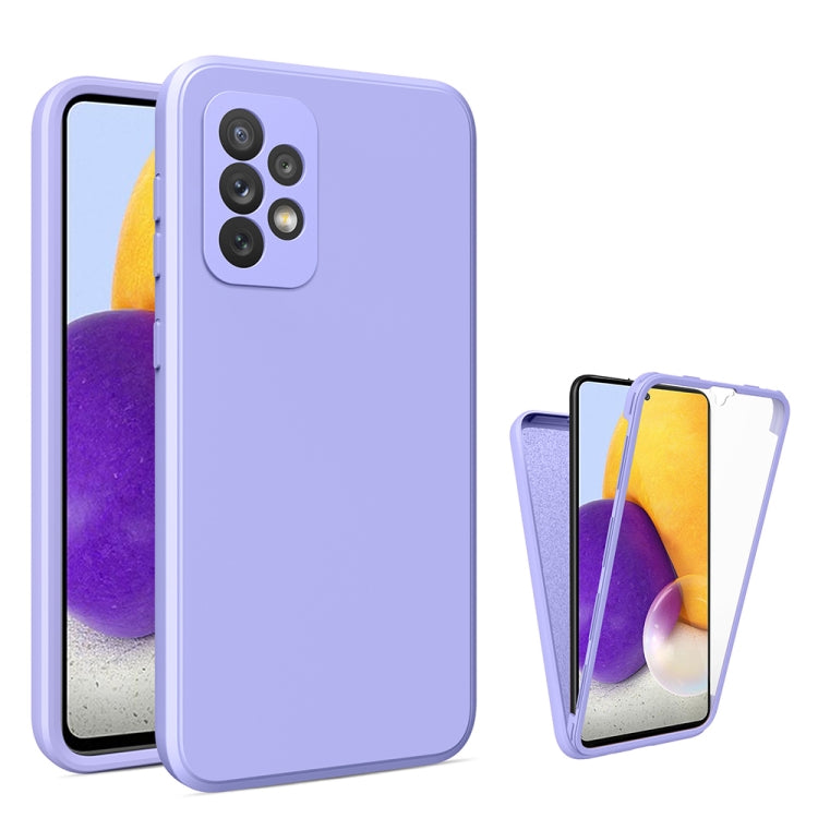 For Samsung Galaxy A72 5G / 4G Imitation Liquid Silicone 360 Full Body Phone Case