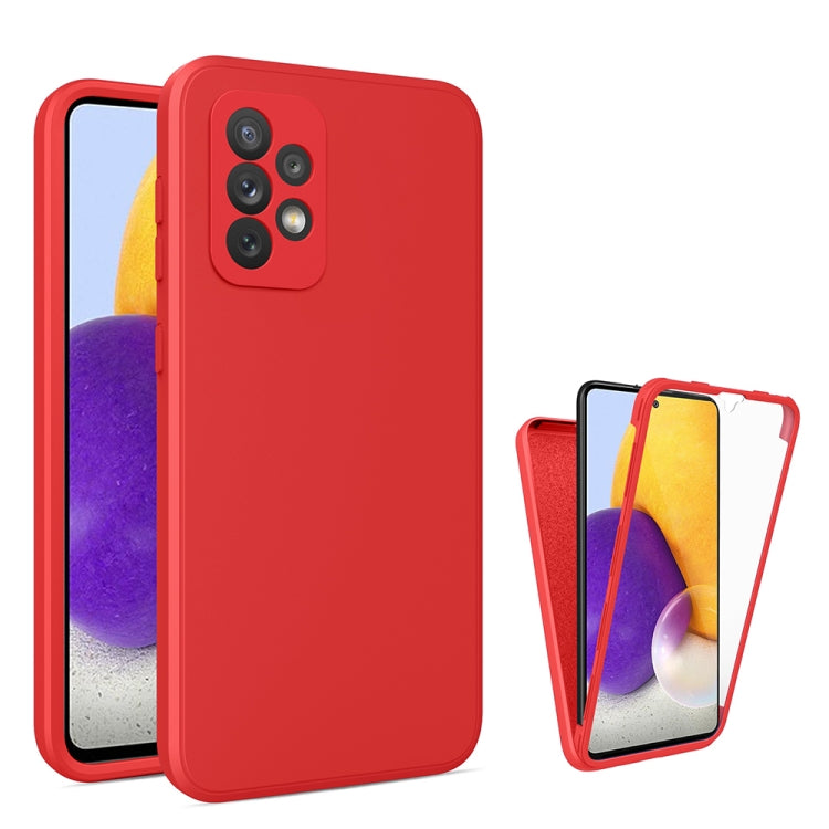 For Samsung Galaxy A52 5G / 4G / A52S Imitation Liquid Silicone 360 Full Body Phone Case