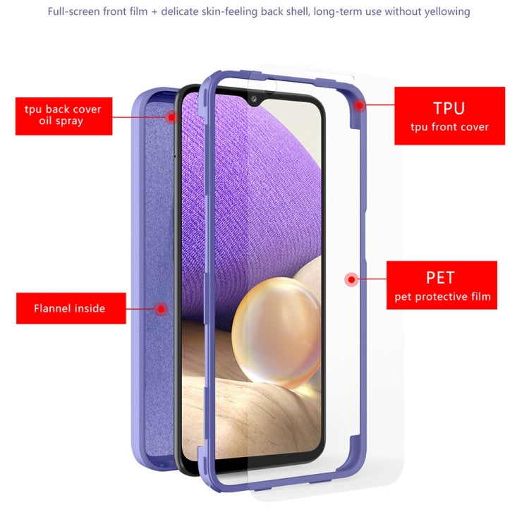 For Samsung Galaxy A52 5G / 4G / A52S Imitation Liquid Silicone 360 Full Body Phone Case