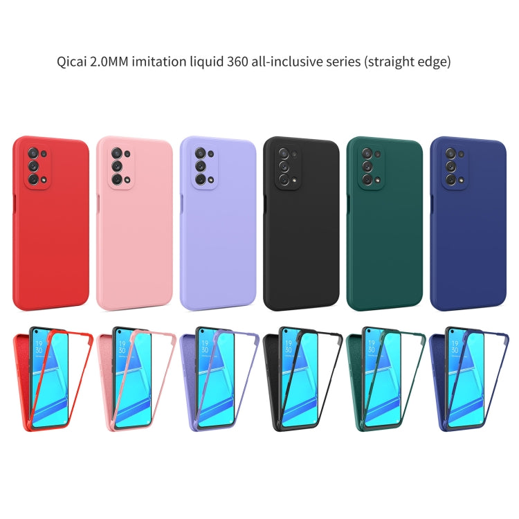 For OPPO A52 / A92 / A72 4G Imitation Liquid Silicone 360 Full Body Phone Case