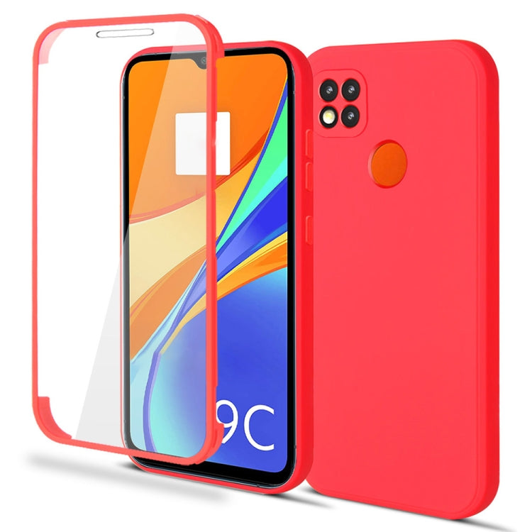 For Xiaomi Redmi 9C Imitation Liquid Silicone 360 Full Body Phone Case