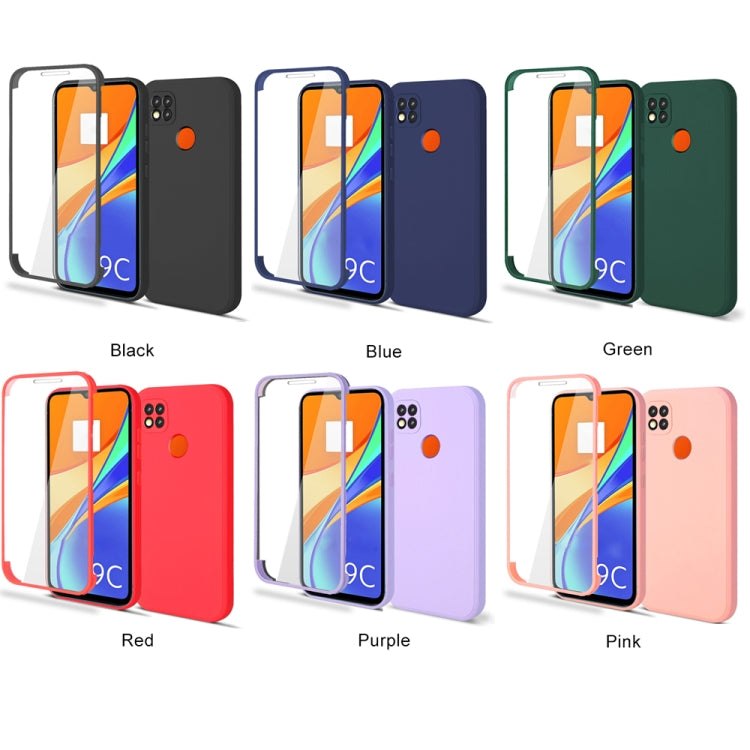 For Xiaomi Redmi 9C Imitation Liquid Silicone 360 Full Body Phone Case