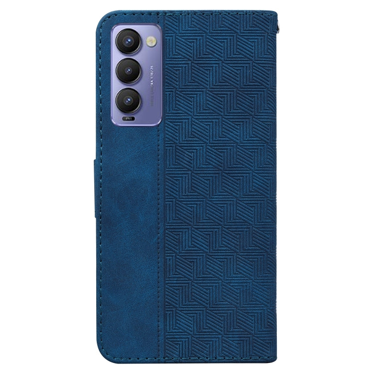 For Tecno Camon 18 / 18P Geometric Embossed Leather Phone Case