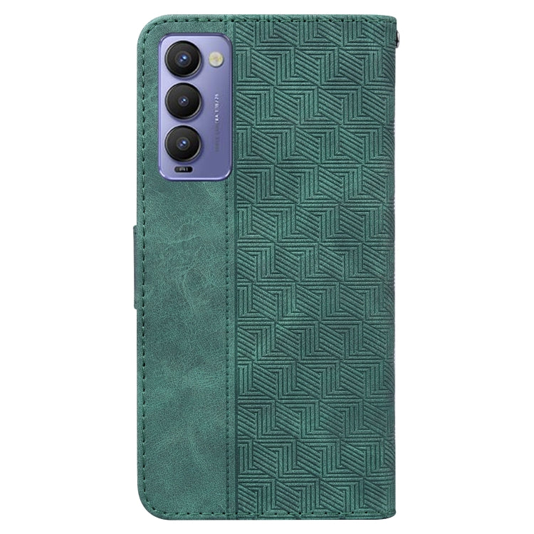 For Tecno Camon 18 / 18P Geometric Embossed Leather Phone Case