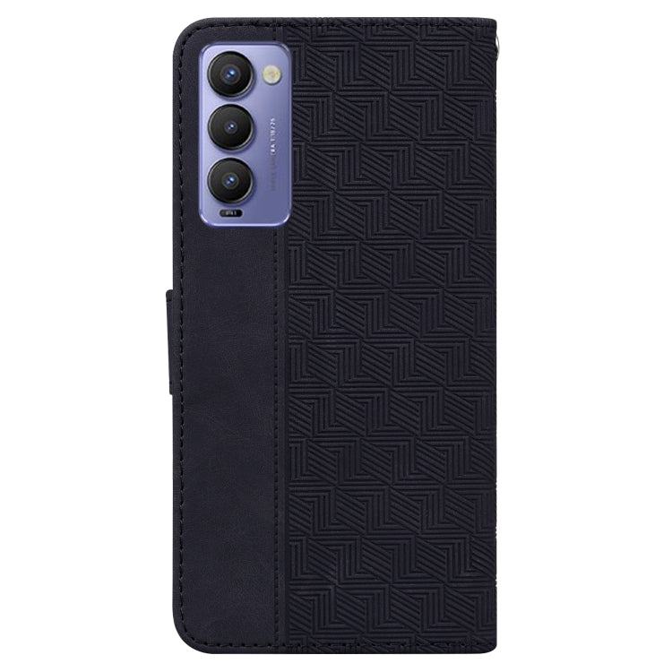 For Tecno Camon 18 / 18P Geometric Embossed Leather Phone Case