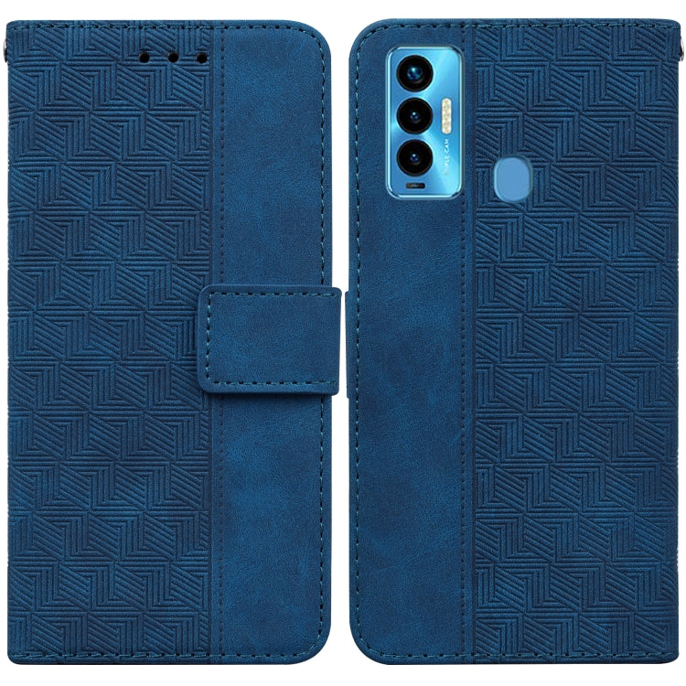 For Tecno Camon 18i Geometric Embossed Leather Phone Case