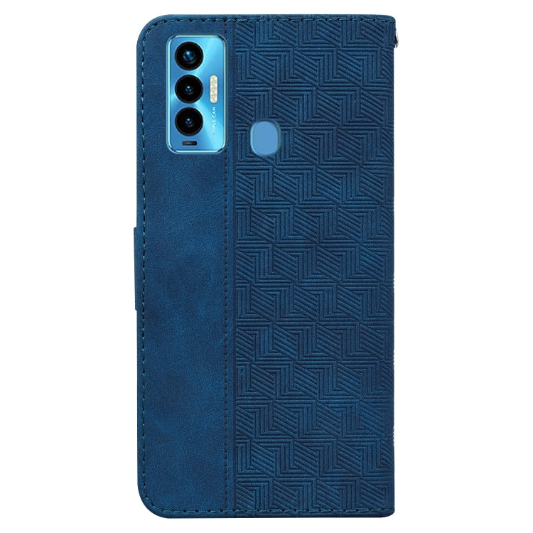 For Tecno Camon 18i Geometric Embossed Leather Phone Case