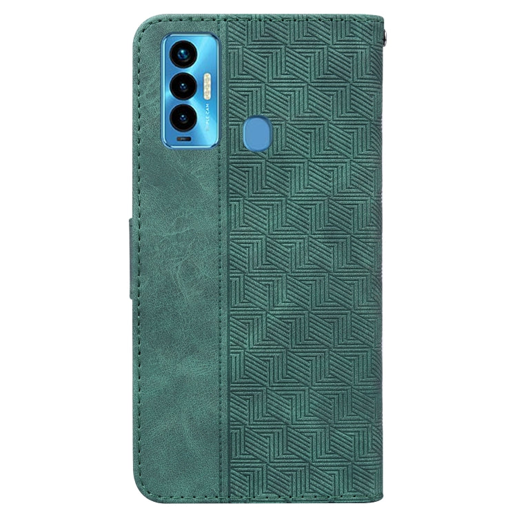For Tecno Camon 18i Geometric Embossed Leather Phone Case