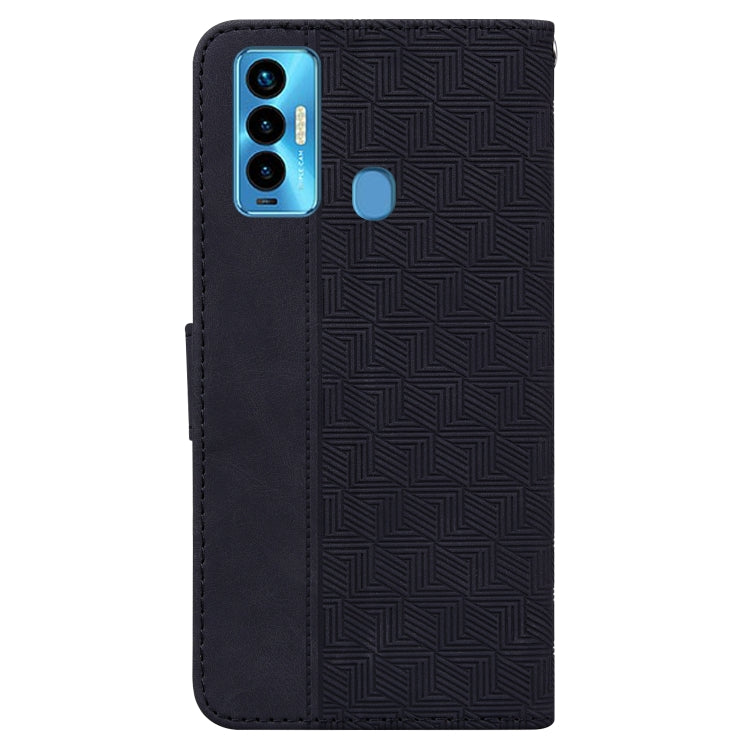 For Tecno Camon 18i Geometric Embossed Leather Phone Case