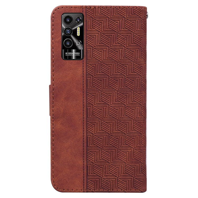 For Tecno Pova 2 Geometric Embossed Leather Phone Case