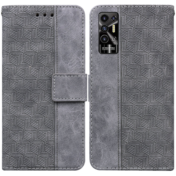 For Tecno Pova 2 Geometric Embossed Leather Phone Case