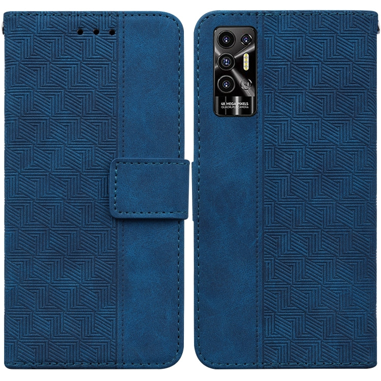 For Tecno Pova 2 Geometric Embossed Leather Phone Case