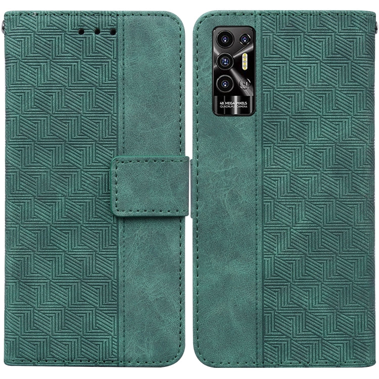 For Tecno Pova 2 Geometric Embossed Leather Phone Case