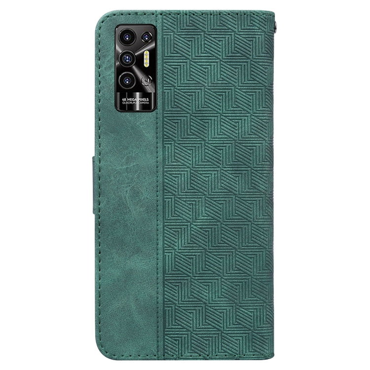 For Tecno Pova 2 Geometric Embossed Leather Phone Case