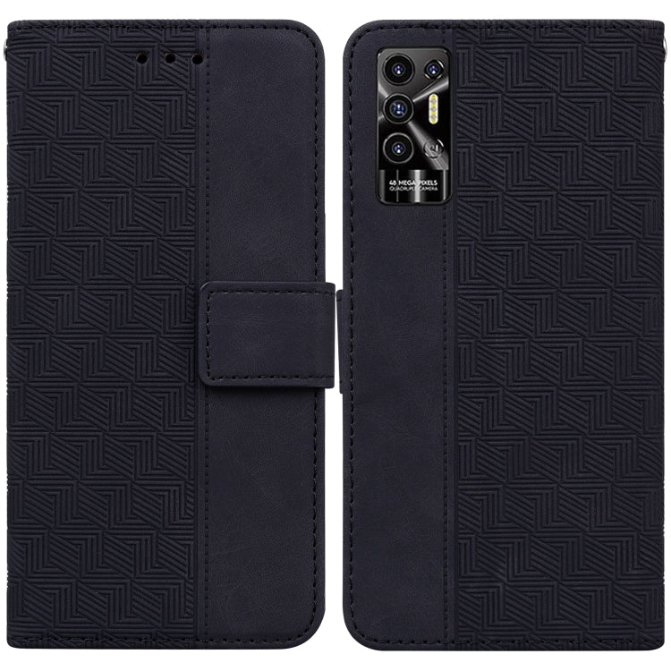 For Tecno Pova 2 Geometric Embossed Leather Phone Case
