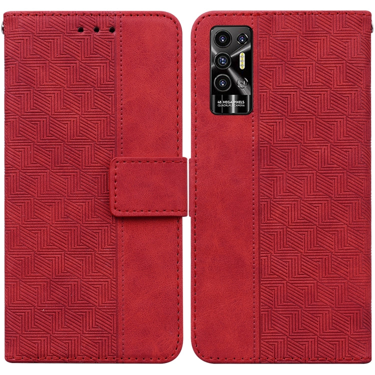 For Tecno Pova 2 Geometric Embossed Leather Phone Case