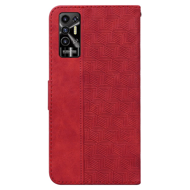 For Tecno Pova 2 Geometric Embossed Leather Phone Case