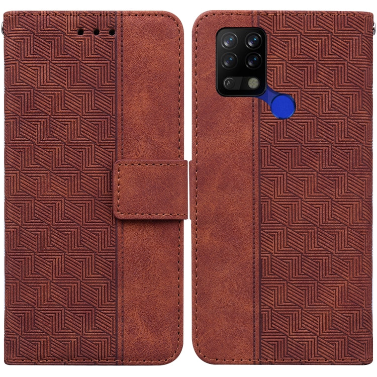 For Tecno Pova LD7 Geometric Embossed Leather Phone Case