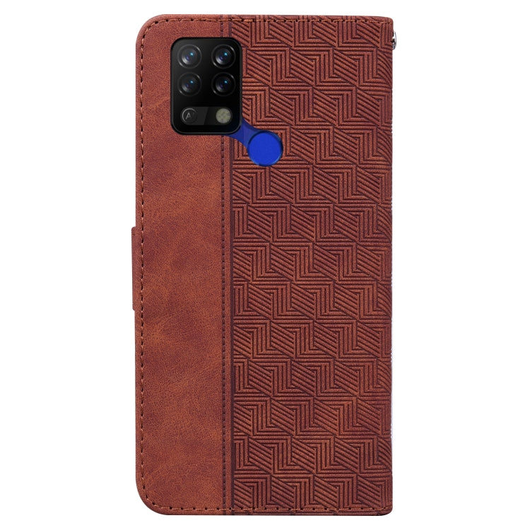 For Tecno Pova LD7 Geometric Embossed Leather Phone Case