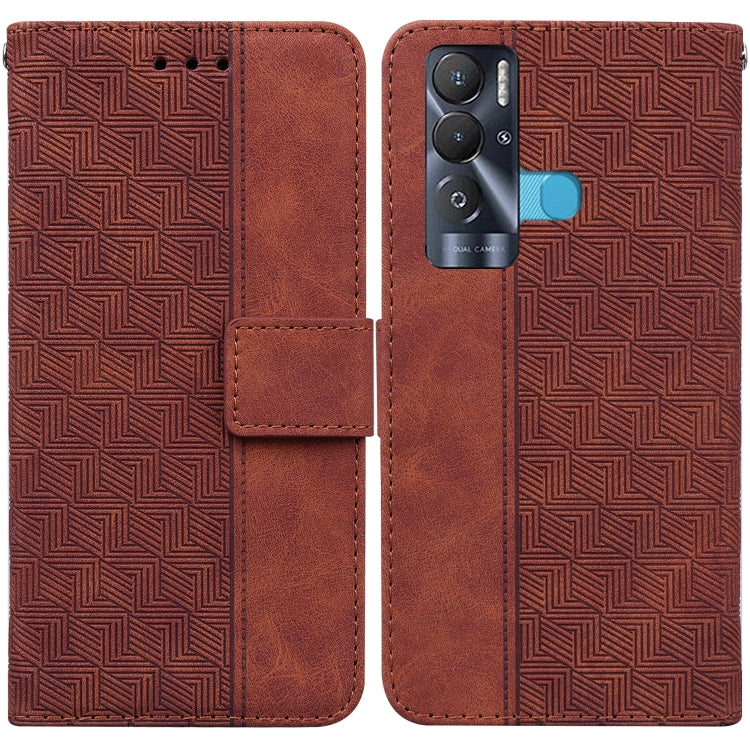 For Tecno Pova Neo LE6 Geometric Embossed Leather Phone Case