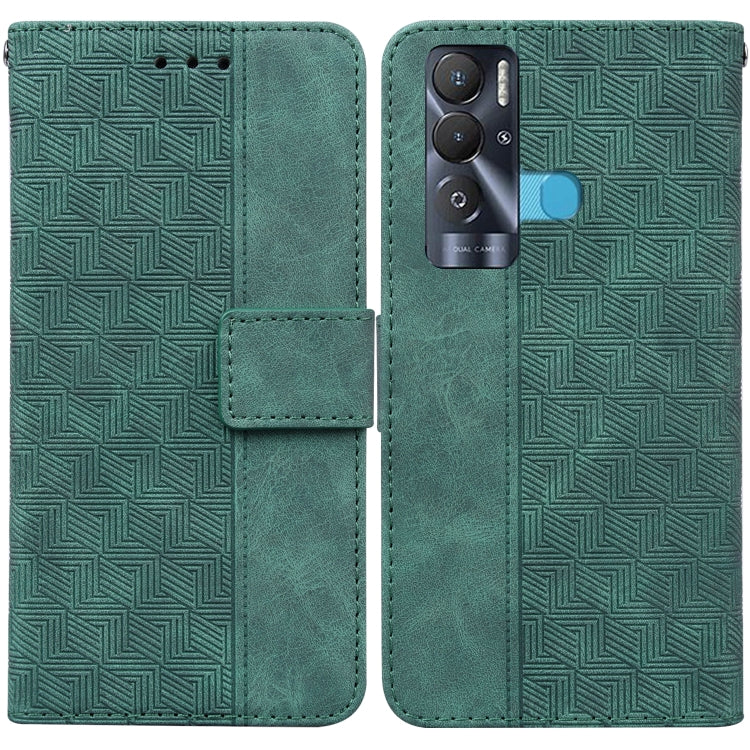 For Tecno Pova Neo LE6 Geometric Embossed Leather Phone Case
