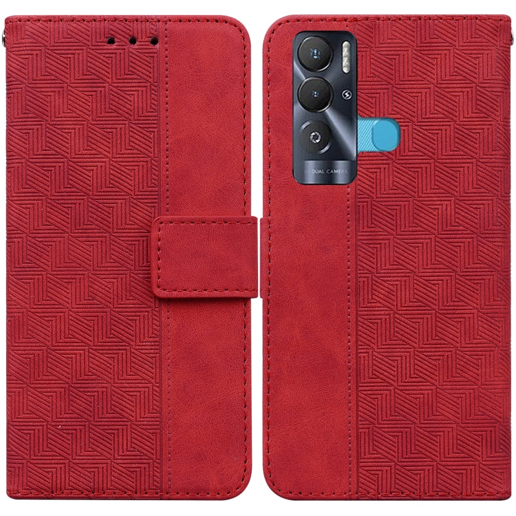 For Tecno Pova Neo LE6 Geometric Embossed Leather Phone Case