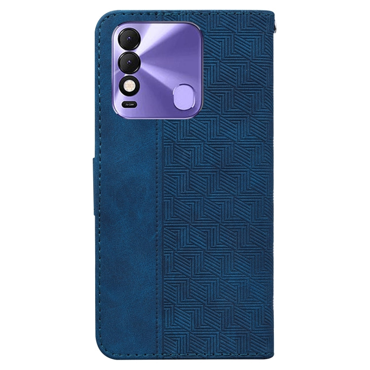 For Tecno Spark 8 / 8T Geometric Embossed Leather Phone Case