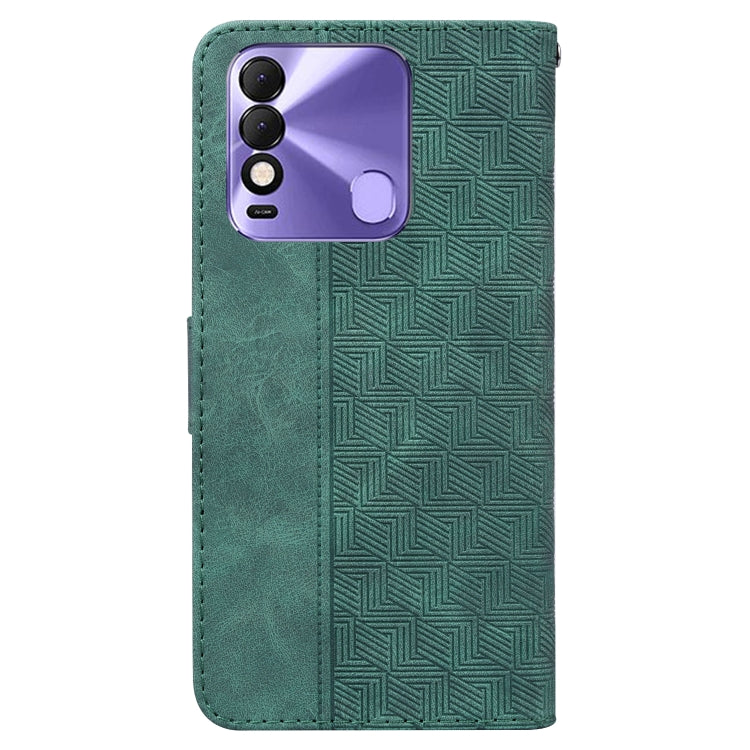 For Tecno Spark 8 / 8T Geometric Embossed Leather Phone Case