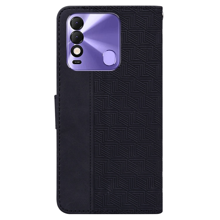 For Tecno Spark 8 / 8T Geometric Embossed Leather Phone Case