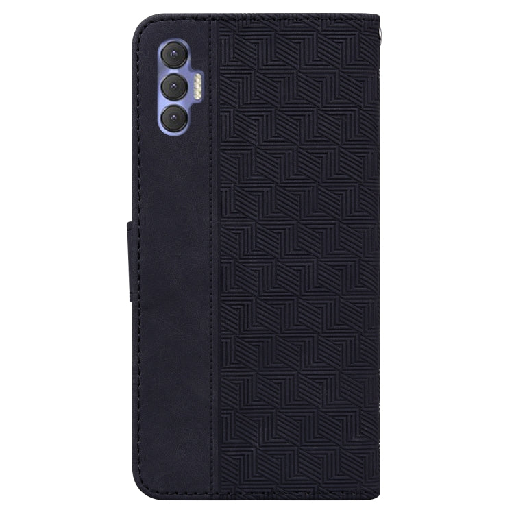 For Tecno Spark 8P Geometric Embossed Leather Phone Case