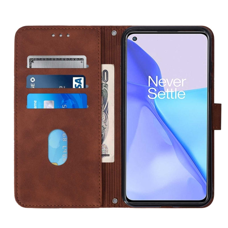 For OnePlus 9 EU / US Version Crossbody 3D Embossed Flip Leather Phone Case