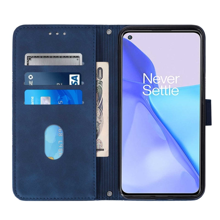 For OnePlus 9 EU / US Version Crossbody 3D Embossed Flip Leather Phone Case