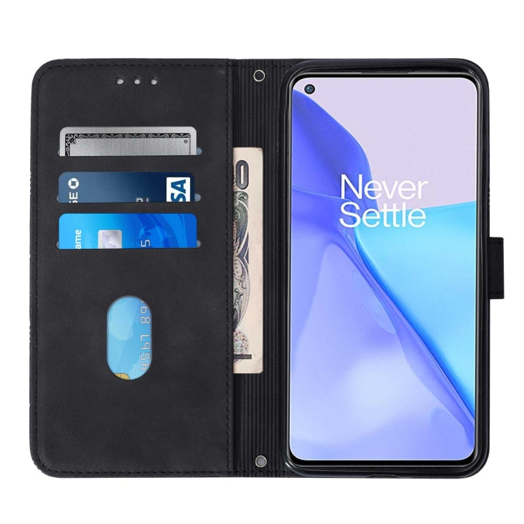For OnePlus 9 EU / US Version Crossbody 3D Embossed Flip Leather Phone Case