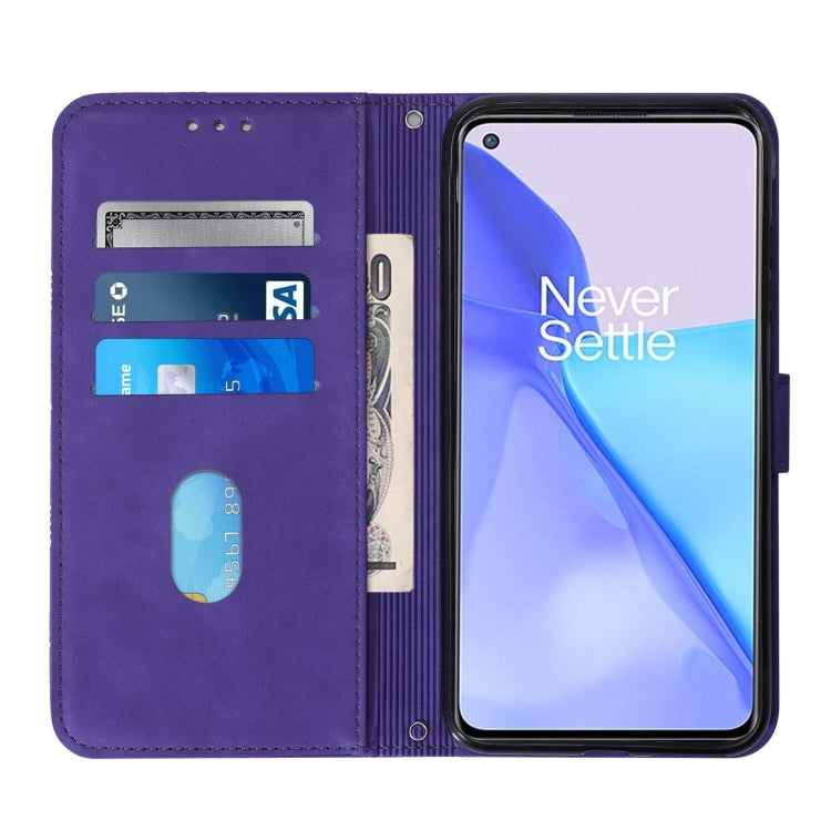 For OnePlus 9 EU / US Version Crossbody 3D Embossed Flip Leather Phone Case