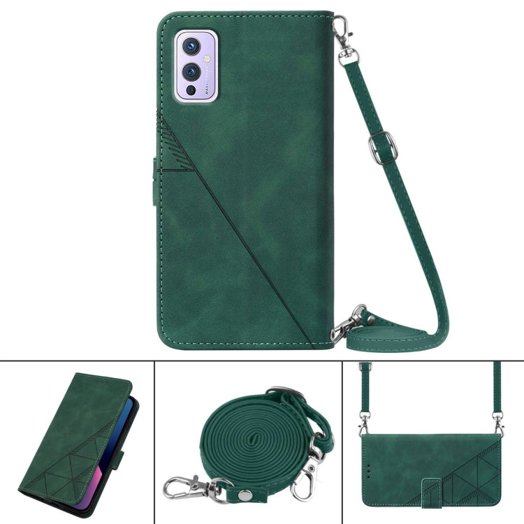 For OnePlus 9 EU / US Version Crossbody 3D Embossed Flip Leather Phone Case