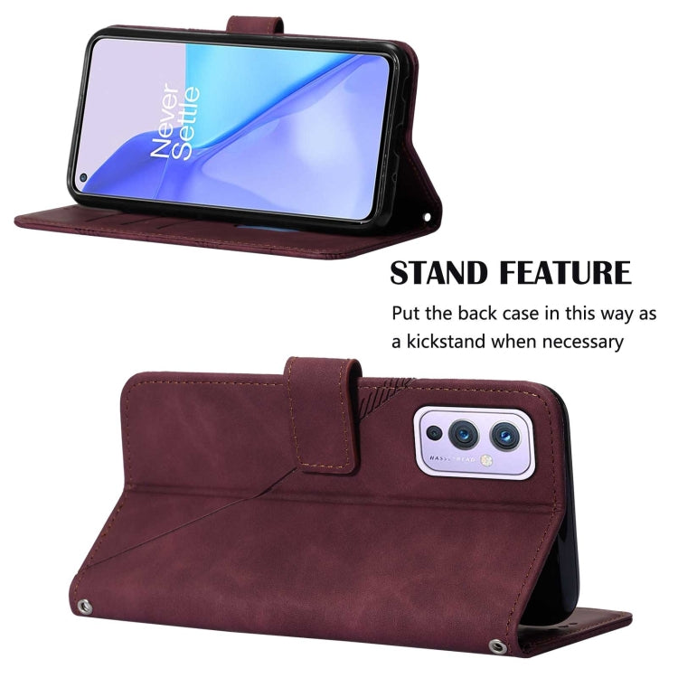 For OnePlus 9 EU / US Version Crossbody 3D Embossed Flip Leather Phone Case