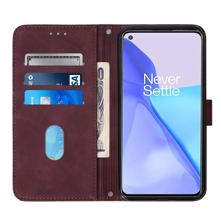 For OnePlus 9 EU / US Version Crossbody 3D Embossed Flip Leather Phone Case