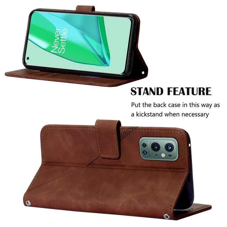 For OnePlus 9 Pro Crossbody 3D Embossed Flip Leather Phone Case