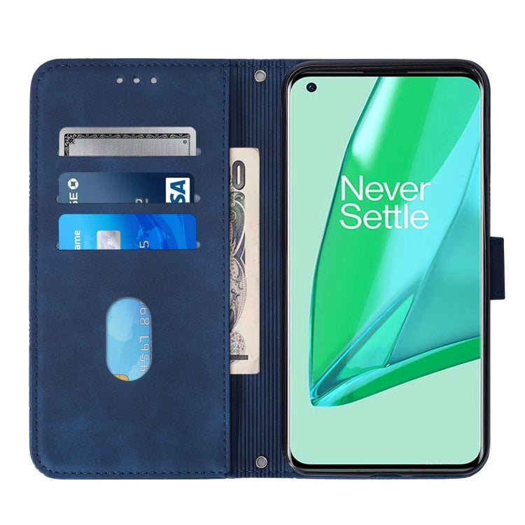 For OnePlus 9 Pro Crossbody 3D Embossed Flip Leather Phone Case