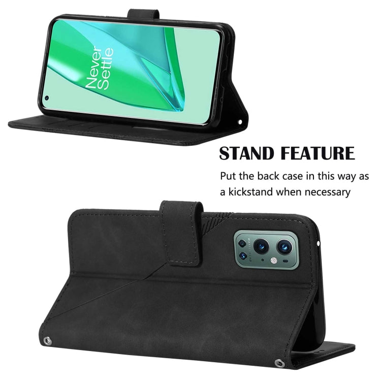 For OnePlus 9 Pro Crossbody 3D Embossed Flip Leather Phone Case