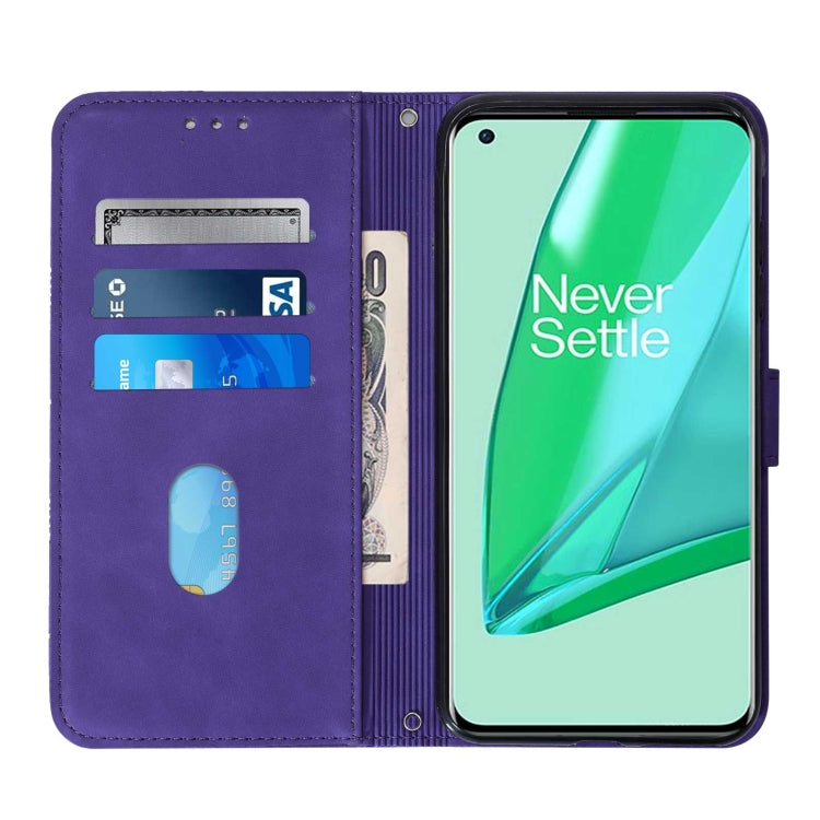 For OnePlus 9 Pro Crossbody 3D Embossed Flip Leather Phone Case