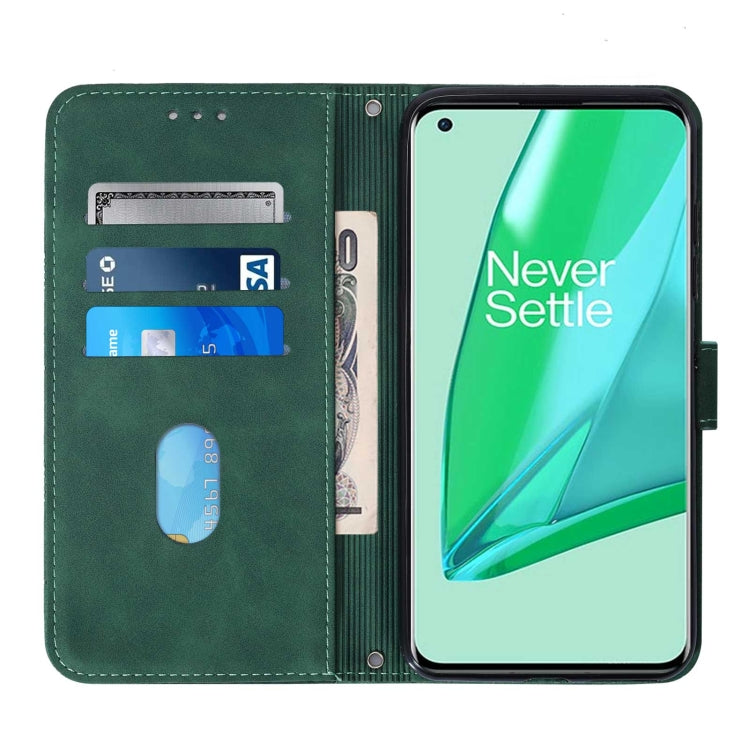 For OnePlus 9 Pro Crossbody 3D Embossed Flip Leather Phone Case