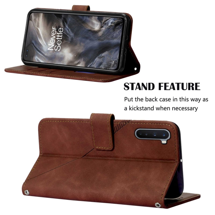 For OnePlus Nord Crossbody 3D Embossed Flip Leather Phone Case