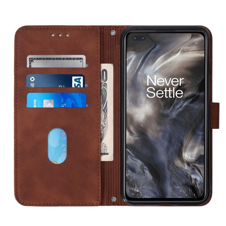 For OnePlus Nord Crossbody 3D Embossed Flip Leather Phone Case