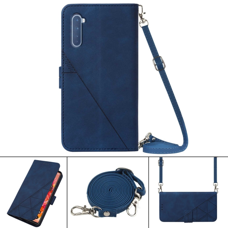 For OnePlus Nord Crossbody 3D Embossed Flip Leather Phone Case