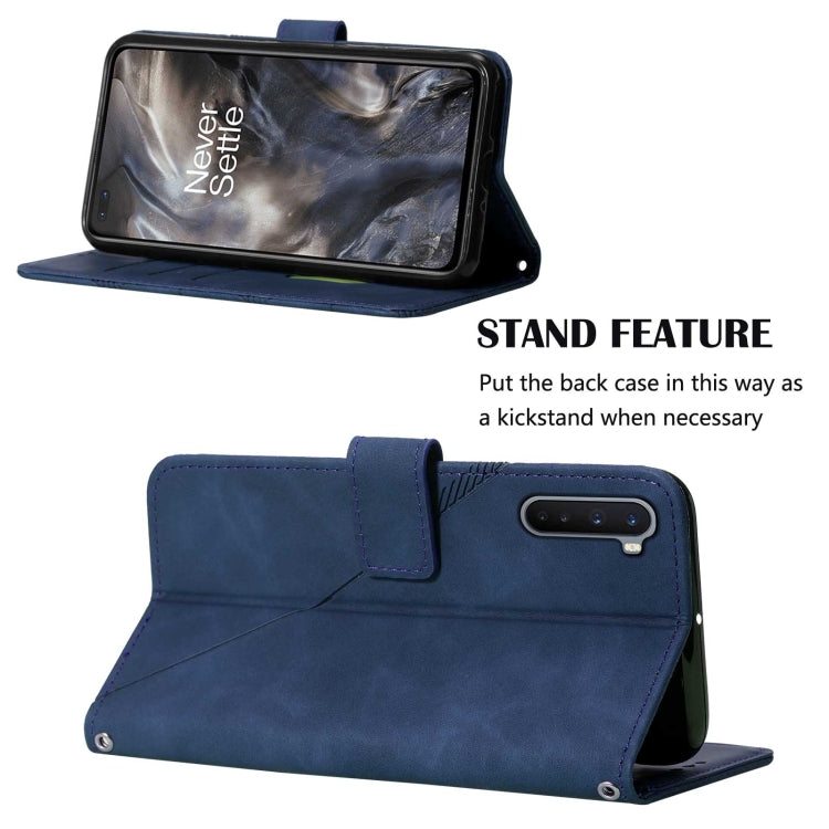 For OnePlus Nord Crossbody 3D Embossed Flip Leather Phone Case
