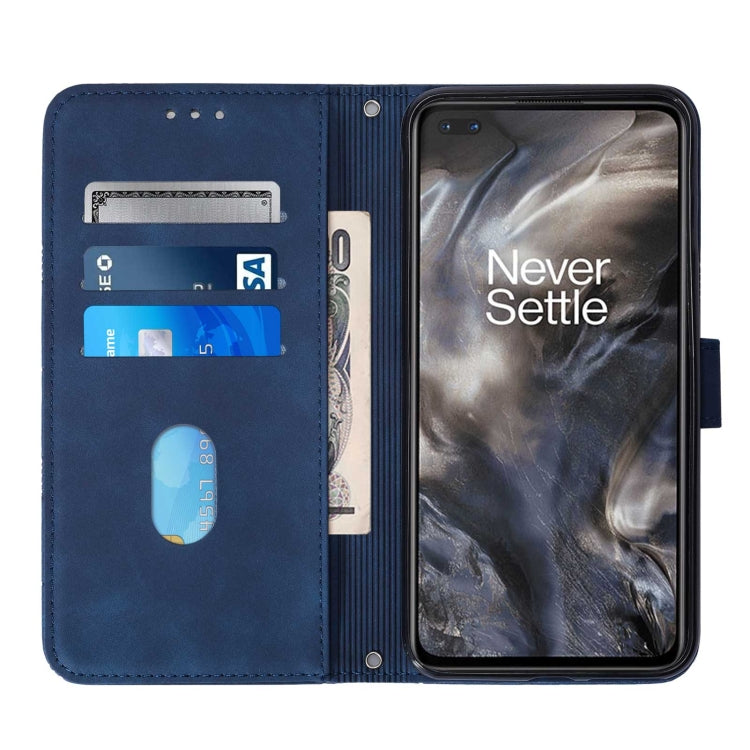 For OnePlus Nord Crossbody 3D Embossed Flip Leather Phone Case